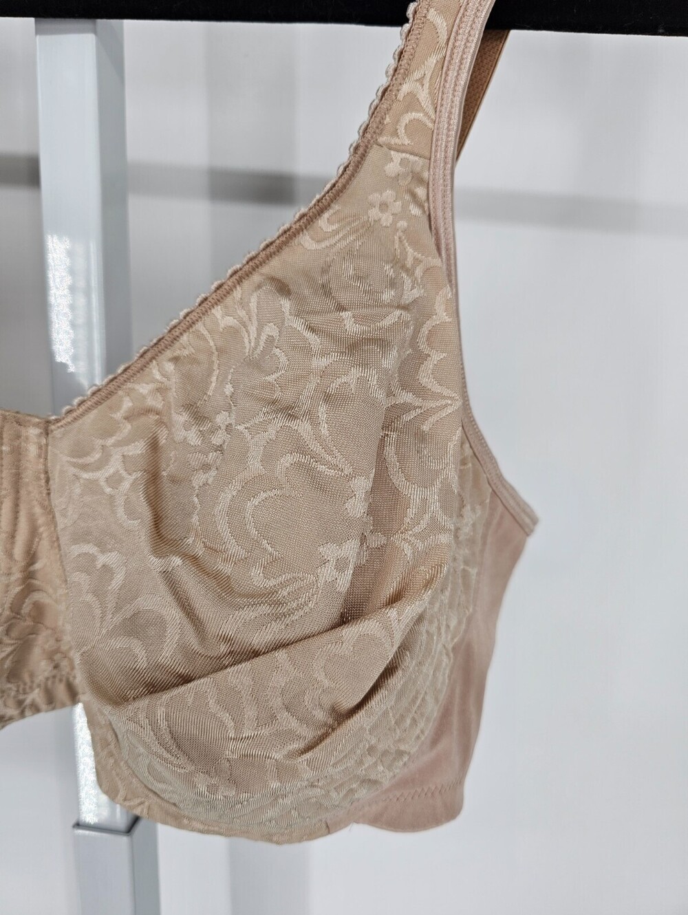 Playtex 18 Hour Womens Sz 42C Unlined Full Figure T Shirt Bra Beige - Picture 2 of 5